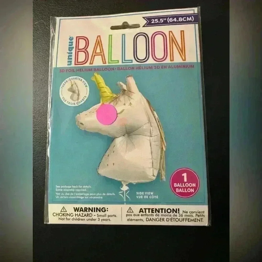 NWOT Mylar Unicorn Balloon Lot of FOUR for the Price of One